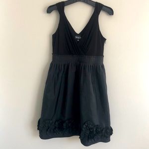 High waisted party dress with pockets